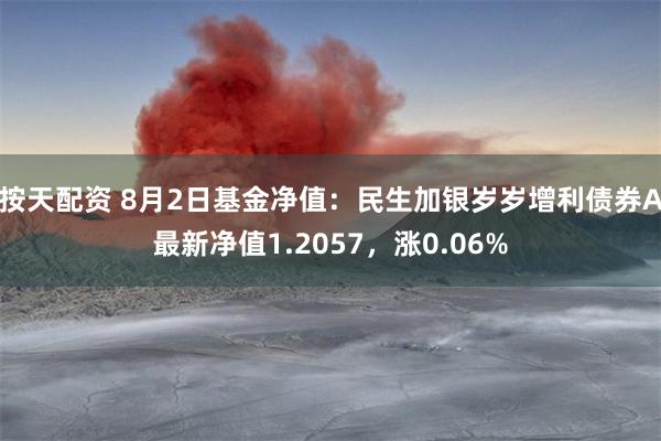 按天配资 8月2日基金净值：民生加银岁岁增利债券A最新净值1.2057，涨0.06%